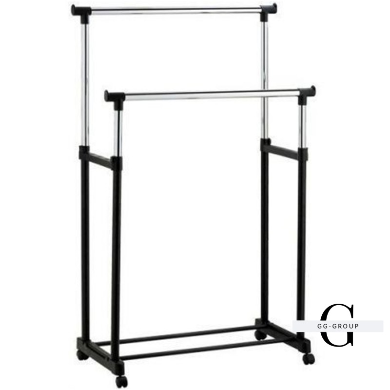 Напольная вешалка стойка Double Pole Clothers Horse (30 кг) двойная